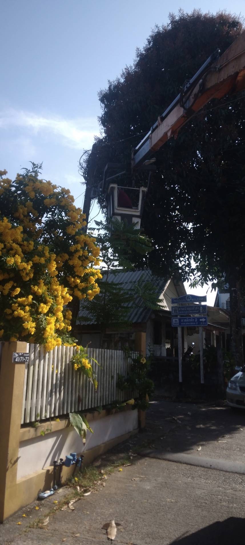 เทศบาลตำบลคึกคัก (กองช่าง งานไฟฟ้า )ได้ดำเนินการซ่อมแซมโคมไฟส่องสว่างถนนสาธารณะ ซอยในบ้านคึกคัก หมู่ที่ 3 ตำบลคึกคัก อำเภอตะกั่วป่า จังหวัดพังงา